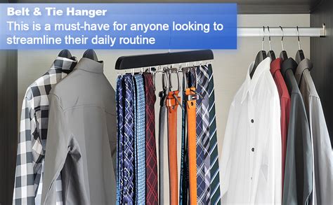 Amazon RESOVO Upgraded Tie Rack Hanger With 20 Foldable Metal