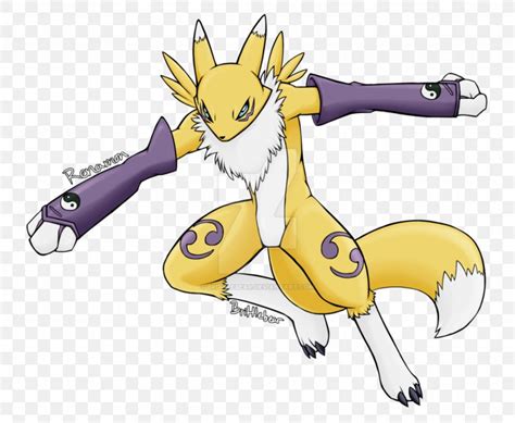 Renamon Guilmon Impmon Art Digivolution PNG 1024x841px Renamon Art