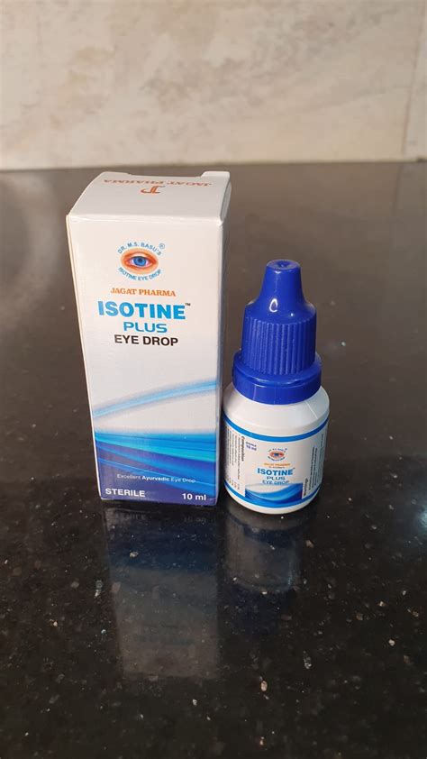 Buy ISOTINE PLUS EYE DROP Jagat Pharma Isotine Plus For Serious