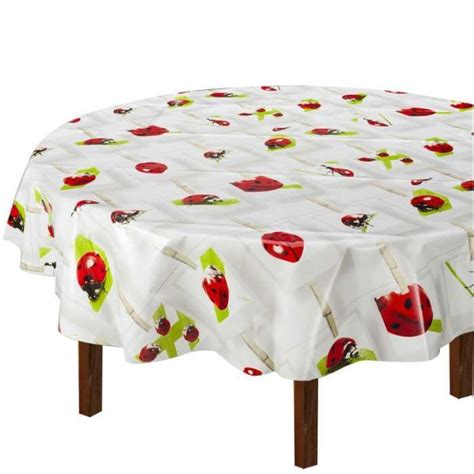 Toile Cir E Coccinelle Ronde De Diam Tre Cm Achat Vente Nappe