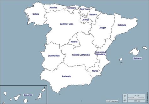 Espa A Mapa Gratuito Mapa Mudo Gratuito Mapa En Blanco Gratuito