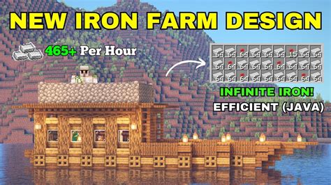 Op Minecraft Iron Farm 1 21 Java Edition Easy Automatic Farm Tutorial Youtube