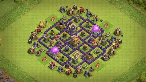 Best Town Hall 7 Hybrid Base With Copy Link Clash Of Clans Base Of Clans