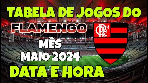 TABELA DE JOGOS DO FLAMENGO MÊS DE MAIO DE 2024 BRASILEIRÃO COPA