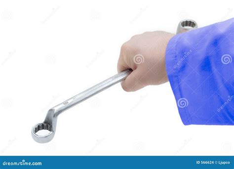 holding  spanner stock photo image  laborer holding