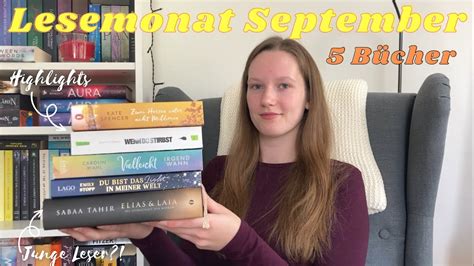 LESEMONAT SEPTEMBER Jahreshighlights richtig gute Bücher