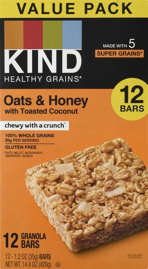 Kind Healthy Grains Oats Honey Granola Crunch Bars Delivery Near