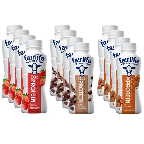 Fairlife Nutrition Plan High Protein Shake Assorted Variety Pack Sampler 115 Fl Oz 12 Pack