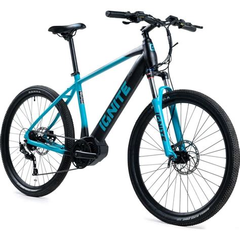 Ignite Puma Hardtail Electric Mountain Ebike Blue 15 Woolworths