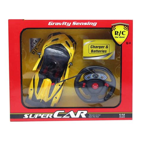 Gravity Sensing Super Car R C With Remote Control Yellow Toyz