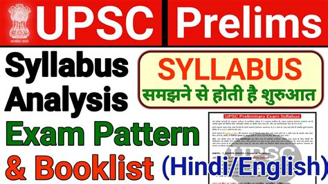 UPSC Prelims Detailed Syllabus Analysis Booklist UPSC Syllabus 2023