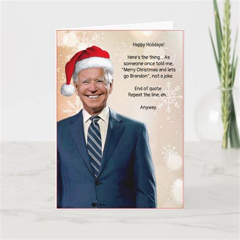 Customizable Joe Biden Christmas Card Zazzle In 2022 Holiday Design