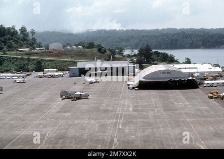 Aerial View Of The Fleet Composite Squadron Vc Hangar Area Base