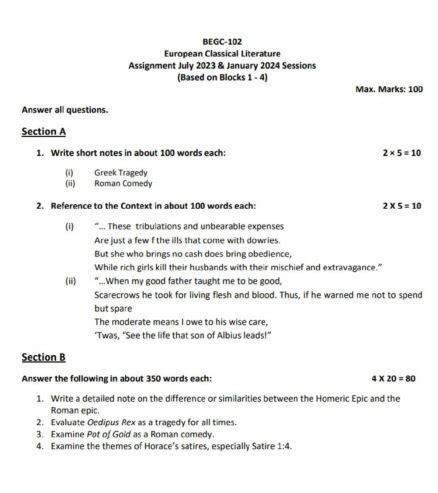 IGNOU BEGC-102 Solved Assignment 2023-24 - IGNOU Solved Assignment 2024 ... 