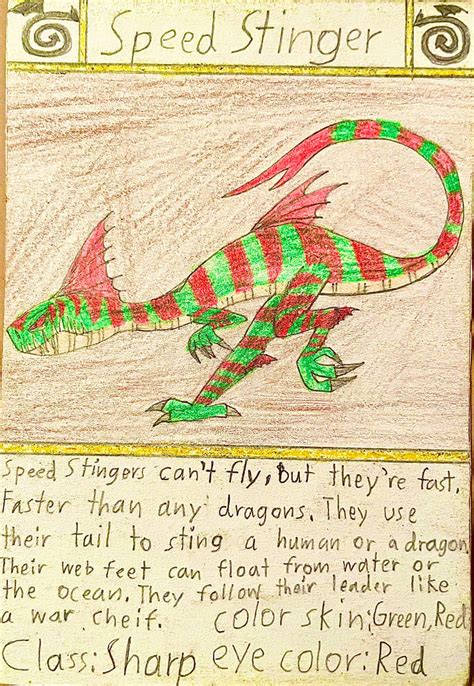 Dragon Cards #44 Speed Stinger by Gustthank on DeviantArt