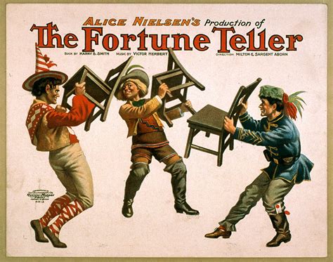 Vintage Poster Art of Alice Nielsen's The Fortune Teller, 1905