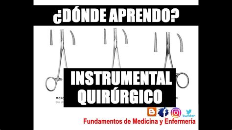 C Mo Aprendo El Instrumental Quir Rgico Youtube