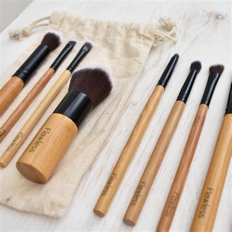 Flawless Piece Bamboo Makeup Brush Set