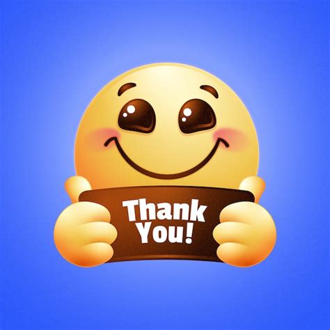 Premium Vector Thank You Emoji Illustration