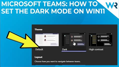 How To Activate Dark Mode In Microsoft Teams On Windows Youtube