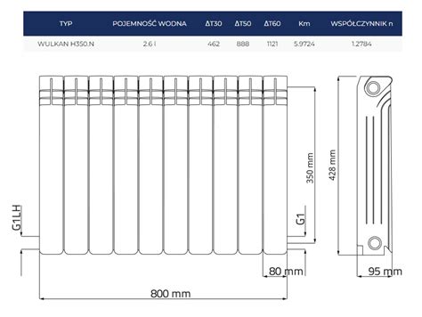 Diamond Wulkan H 350 Grzejnik Aluminiowy Agaterm Pl