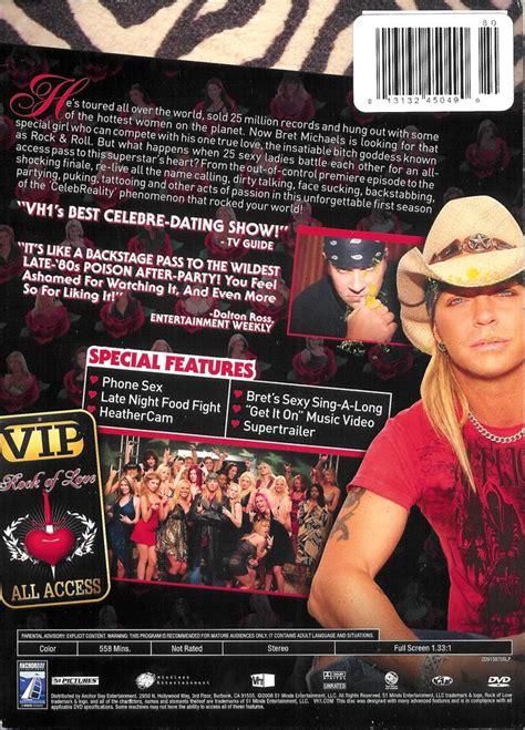 Rock Of Love With Bret Michaels The Complete First Season 3 Disc Dvd