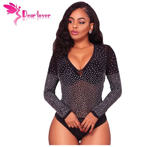 Buy Dear Lover Bodysuits Womens Long Sleeve Romper