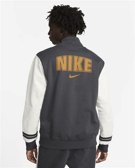 Nike Sportswear Mens Fleece Varsity Jacket Nike Ie