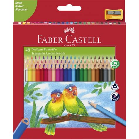 Faber Castell háromszög alakú színes ceruza 48 db hegyez