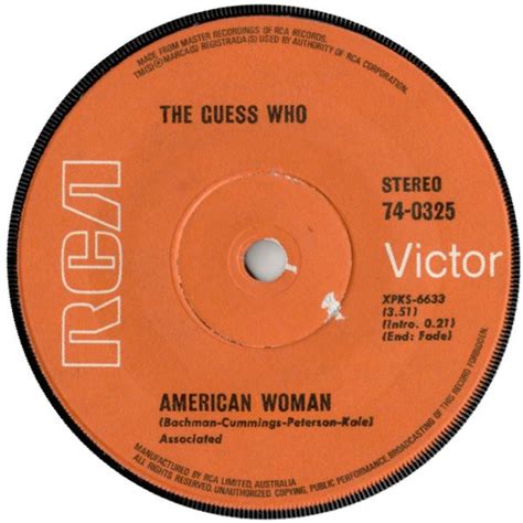 The Guess Who - American Woman (1970, Vinyl) | Discogs