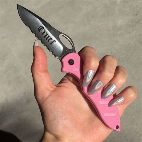 Pink Knife Aesthetic