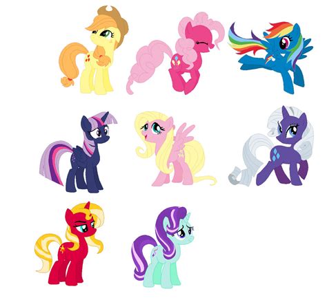 Mane Six Color Swap By Nexuspiexiii On Deviantart