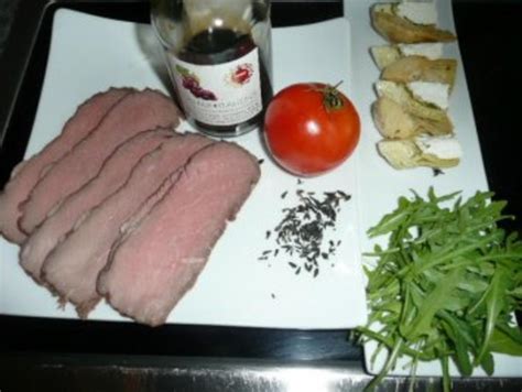 Fleisch Roastbeef Bei Niedrigtemperatur Gegart Rezept Kochbar De