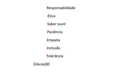 Acrostico Com A Palavra Respeito - A Palavra Respeito