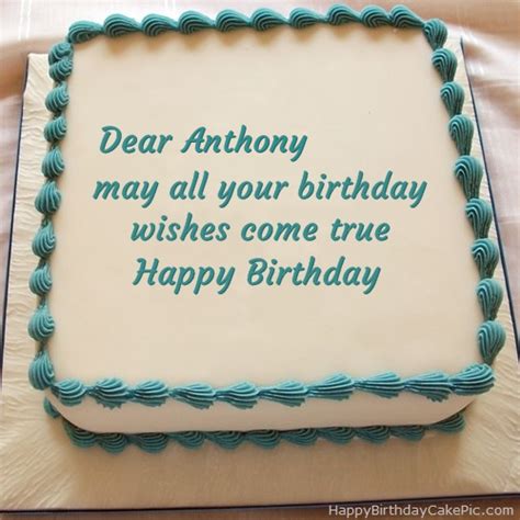 ️ Happy Birthday Cake For Anthony