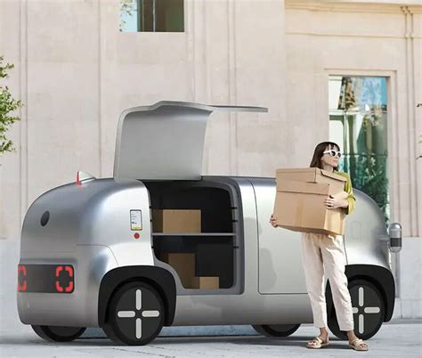 Interactive Autonomous Delivery Vehicles Robo A2z Delivery Vehicle