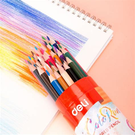 Deli Pensil Warna 12 Warna Dengan Bonus Rautan Pensil Pada Box Ec00307