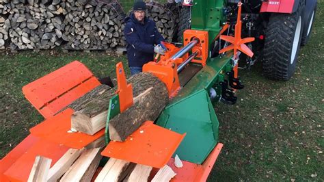 Extreme Fastest Modern Automatic Firewood Processing Machines Technology Log Splitter Firewood