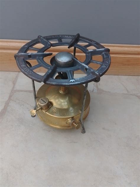 Rare Vintage Brass Primus Camping Stove Sievert Svea No 1 The King Of Stoves Ebay