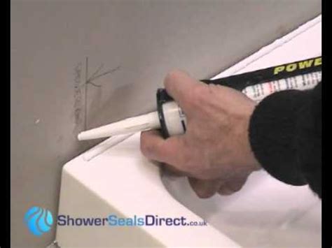 How To Seal Shower Tray Or Bath Using Sealux Reg Or Pro Youtube