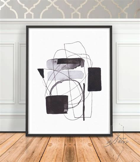 Black White Modern Art, Art, Minimalist Print, Abstract Art, Minimalist Art, Printable Art ...