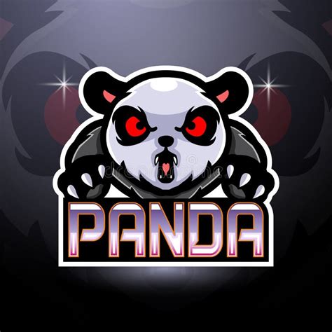 Panda Esport Logo Mascot Design Stock Vector Illustration Of Fierce