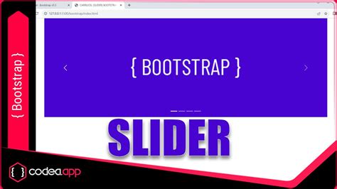 Crear un SLIDER de imágenes con Bootstrap Bootstrap