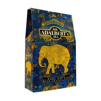 Adalbert s tea earl grey with orange peel czarna herbata liściasta 100 g