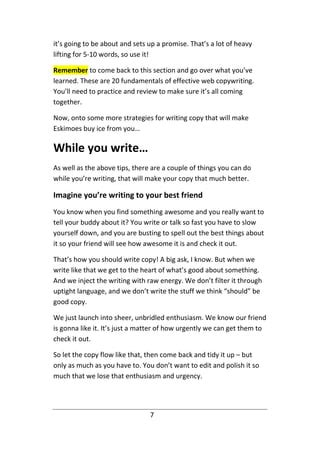 20 Quick Ways To Improve Your Web Copywriting PDF