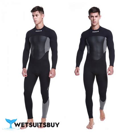 1 5mm Neoprene Mens Wetsuit Keep Warm Rash Guard Diving Suit Back