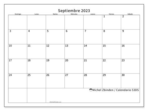 Calendario Septiembre De 2023 Para Imprimir 53DS Michel Zbinden PY