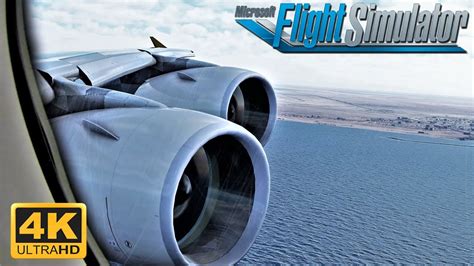 Microsoft Flight Simulator A Etihad Huge Wing View Landing