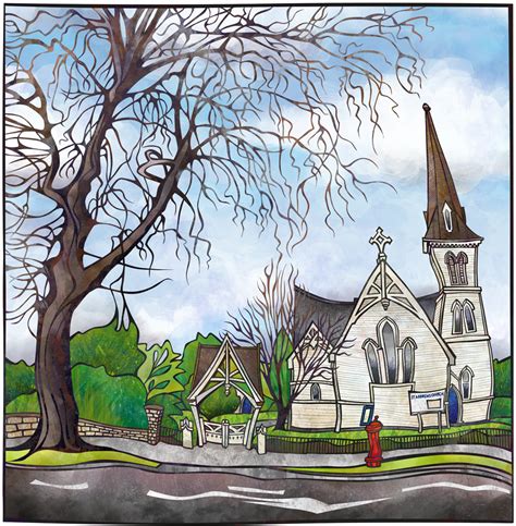 St Andrews Church Cambridge Waikato Sam Lewry Nz Artist