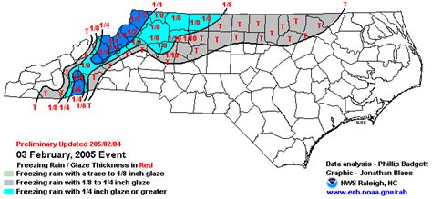 NC Ice Storm Maps (1992-Present)